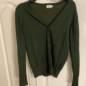 Green cardigan